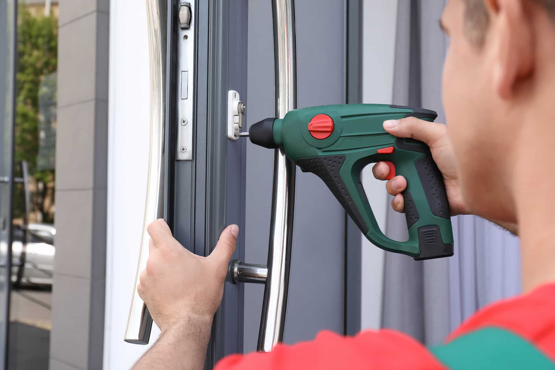 Commercial door repair technician